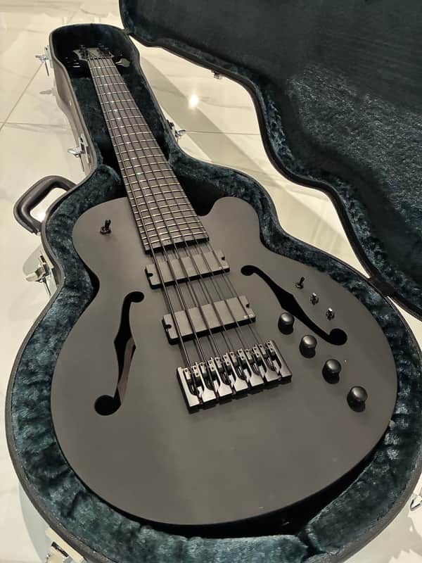 Ibanez TCB1006-ALM Stephen "Thundercat" Bruner Signature Bass 2024 Black Black Matte image 1