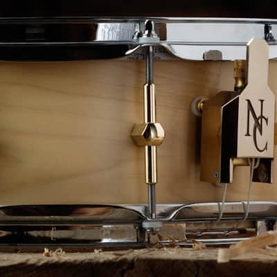 Noble & Cooley *Pre-Order* Solid Shell Classic 5x14" Tulip Snare Drum Natural Finish | Made in the USA | Special Order | Authorized Dealer image 1