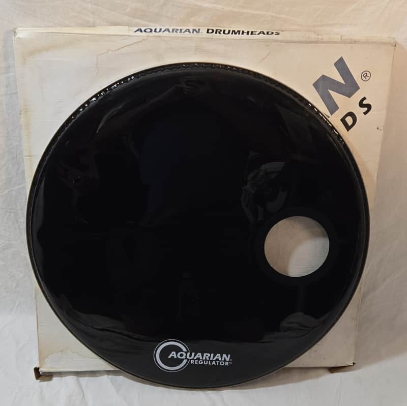 Aquarian Regulator RSM22BK Bass Drum Head NOS image 1