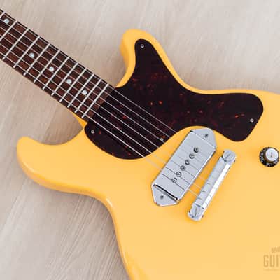 2002 Gibson Prototype One-Off Les Paul Junior Contour Double Cut TV Yellow w/ Case, COA image 7