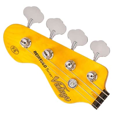 Vintage ReIssued Series V4 Bass Left Handed - Boulevard Black - Open Box image 4