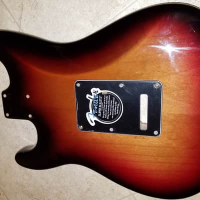 2008 Fender Stevie Ray Vaughan SRV Signature Strat Sunburst Stratocaster BODY w/Pickguard & Jack image 7