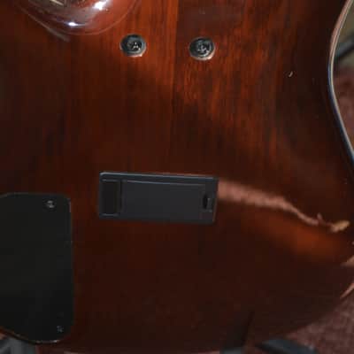 2010 Ibanez SR370 Soundgear Active Bass in Brown Burst, w/New Black Dunlop Straploks & a New Black ABS Hardshell Case image 7