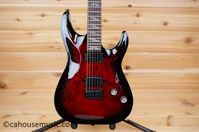 Schecter Omen Elite-6 - Black Cherry Burst image 1