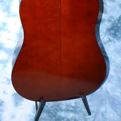 1977 Kay K-590 Deluxe Western Hummingbird Jumbo Sunburst Pro Setup Original Case image 9