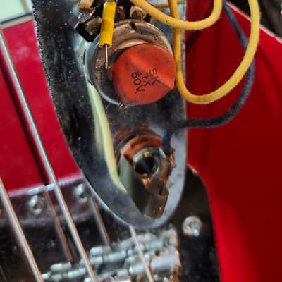 1966 Fender Mustang Bass- Dakota Red, good condition, w/ case image 18