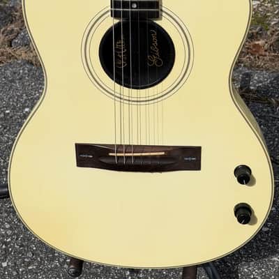 1991 Gibson Chet Atkins SST Acoustic/Electric Guitar W/OHSC Polaris White image 3