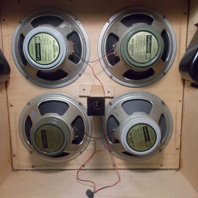 Marshall 1960 B cab 4 x 12 100 watt speaker cabinet Celestion G12M-25 1973 Black image 7