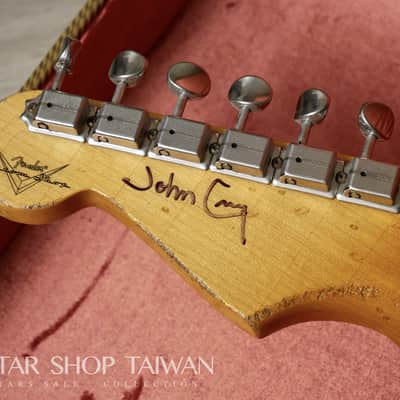 Fender Custom Shop John Cruz 1955 Hardtail Stratocaster Heavy Relic-White Blonde image 14