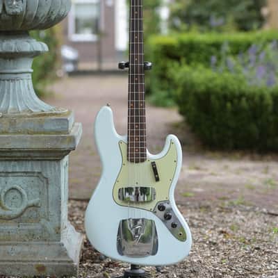 Fender Custom Shop '63 Jazz Bass, Jouneyman Relic - Aged Sonic Blue image 14
