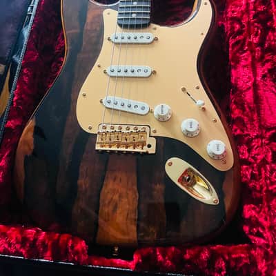 Mint Fender Custom Shop Artisan Pale Moon Ebony Strat Roasted AAA Birdseye Neck Ebony Board image 20