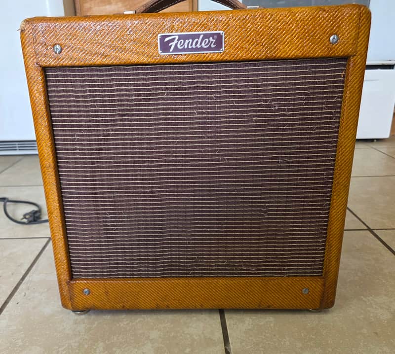 Fender  1960 Tweed Deluxe Clone Cutom build 1990s - Naturally Worn Shellaced Tweed image 1