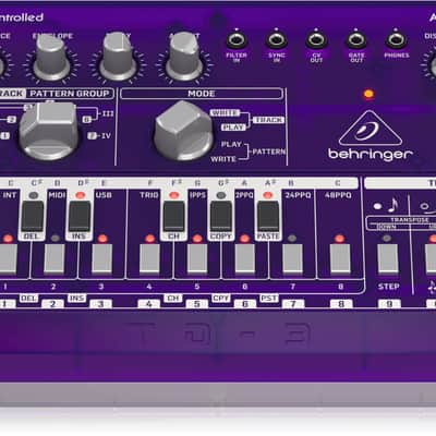Behringer TD-3-GP Analog Bass Line Synthesizer - Purple image 4