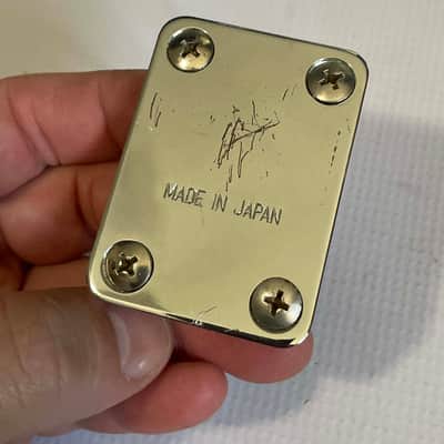 1983-84 Matsumoku Era Kramer Made in Japan Focus Model Guitar Chrome Narrow Neckplate Neck Plate & Screws image 2