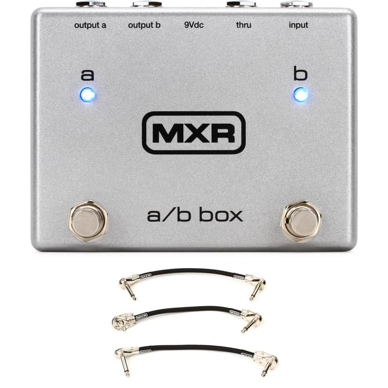 MXR M196 A/B Box Pedal with 3 Patch Cables image 1