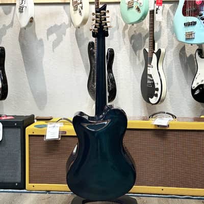 Emerald Guitars X-20 8-String Carbon Fiber Acoustic-Electric in Teal with OHSC image 10