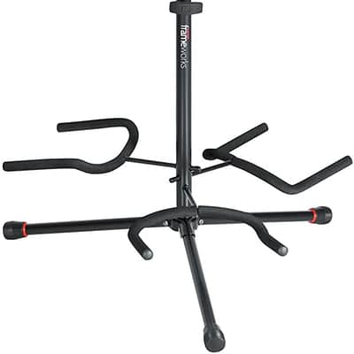 Gator Frameworks Adjustable Triple Guitar Stand; Holds Three Electric or Acoustic Guitars image 4