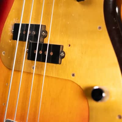 Fender Vintage 1958 Precision Bass - 3 Tone Sunburst with Original Hardshell Case - Used image 22