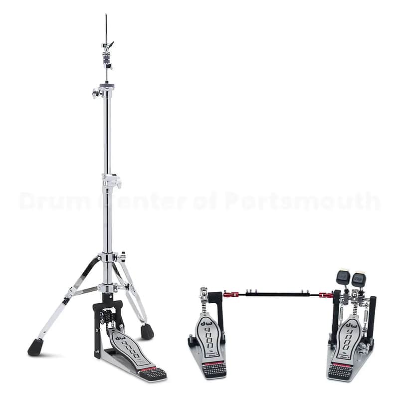 DW 9000X Hi Hat Stand & Double Bass Drum Pedal image 1