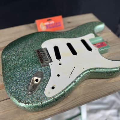 Fender - RLR Partscaster Stratocaster -  Aged Irish Mist Halo-Flake Sparkle  - Robert Cray Pickups image 17