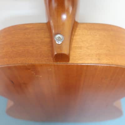 Vintage 1960s Harmony Grand Concert H162 5105 H165 000-18 All Mahogany Guitar Playable Project High Action At 12th Beautiful Condition Restoration Candidate Nice Patina Very Clean image 11