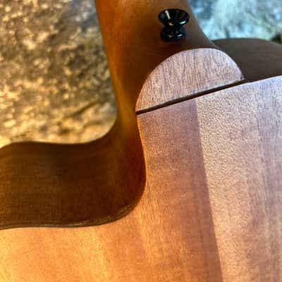 Gold Tone M-Bass/FL Micro 23" Scale Fretless Acoustic/Electric Bass Natural image 15
