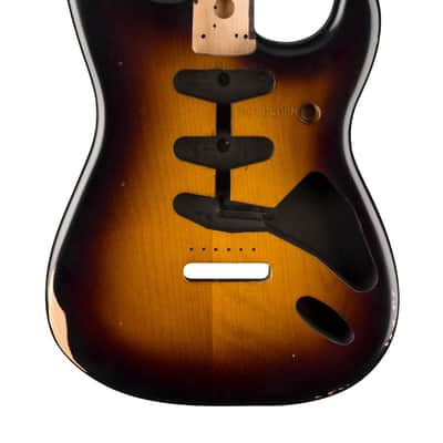 Genuine Fender ROAD WORN 50s Vintage Strat/Stratcoaster SSS Body, SUNBURST image 4