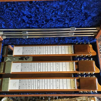 Vintage 1950's Magnatone Maestro Triple Neck Steel Guitar EX Condition image 1