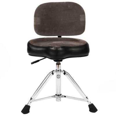 Roc-N-Soc Nitro Gas Drum Throne - GREY W/ Backrest Authorized Dealer Free Shipping! image 2