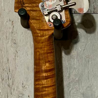New Fender Custom Shop Artisan Maple Burl Jazz Bass, Rosewood Fingerboard, Aged Natural, Comes With Pro Setup and Ships Fast! image 14