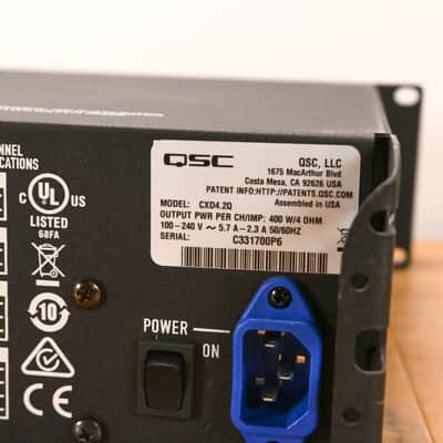 QSC CXD4.2Q 4-Channel, 2000W Network Amplifier CG01XN1 image 10