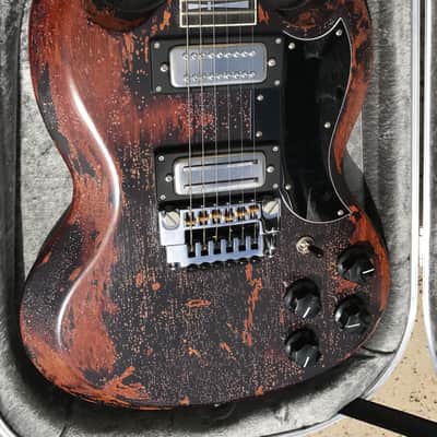 Jaydee Custom Guitars Old Boy SG Tony Iommi Gibson Guitar 2016 relic image 2