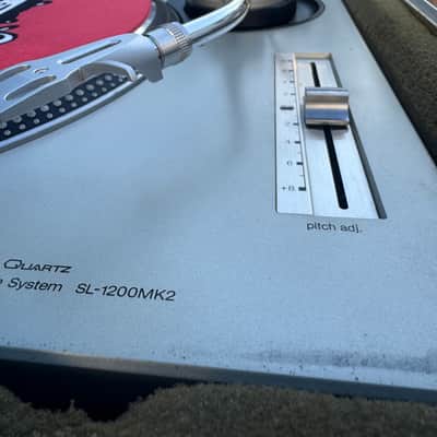 Pair of Technics SL-1200MK2-A Silver Direct Drive DJ Turntables in Good condition image 11