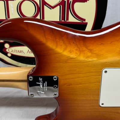 Fender American Stratocaster Guitar with Gator Case 2016 - Sienna Sunburst / Maple neck image 12