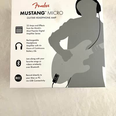 Fender Mustang Micro Guitar Headphone Amp 2021 - Present *Open Box New* Black image 3