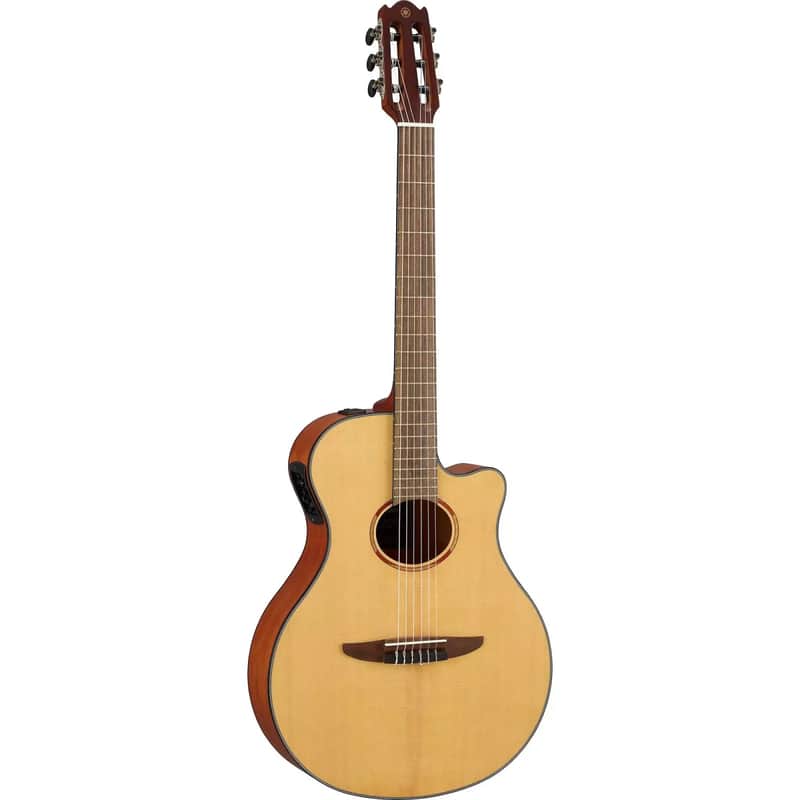 Yamaha NTX1 Cutaway Acoustic-Electric Classical Guitar, Natural image 1