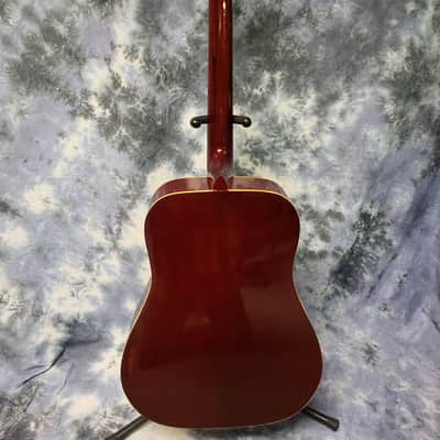 Global Vintage 1970's Global Hummingbird Jumbo Acoustic Redburst Pro Setup Original Case image 11