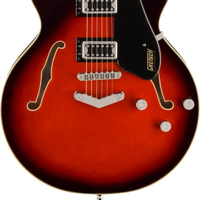 Gretsch G5622 Electromatic Center Block Double-Cut with V-Stoptail 2024 - Present - Claret Burst - FLOOR MODEL (SN#CYGC24040002) image 4