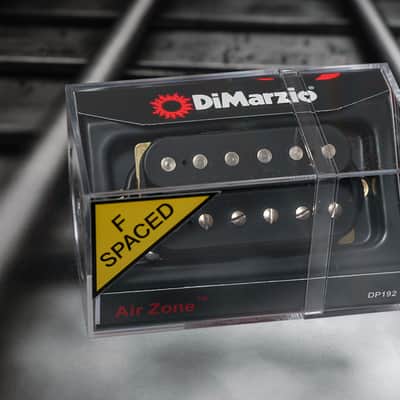 DiMarzio DP192FBK Air Zone F-Spaced Humbucker - Black / Nickel Pole Pieces