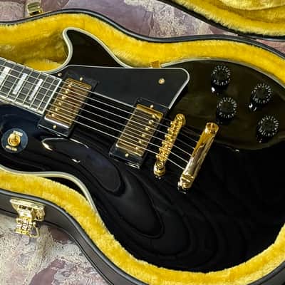 Epiphone IGC Inspired by Gibson Les Paul Custom Ebony New Unplayed Auth Dlr 8lb10oz #705 image 11