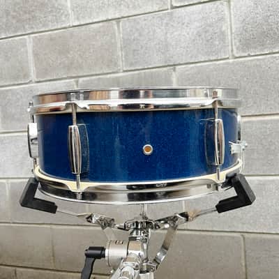 1960's MIJ Stencil 14x5 Snare Drum in Blue Sparkle image 5