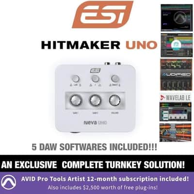 ESI Pro Tools Bundle HITMAKER UNO Audio Interface Includes Free 12 Month Subscription to Pro Tools Artist $120 Value image 5