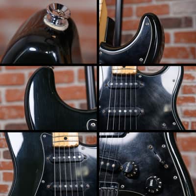 Fender Stratocaster Hardtail Black 1979 w/Hard Shell Case image 16