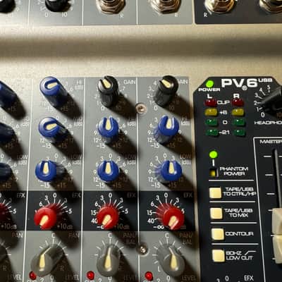Peavey Pv6 PV 6 usb analog 4 channel small mixer image 3