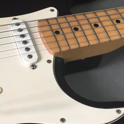 Vintage Custom Fender Solid Body Stratocaster Electric Guitar 1999 Purple 7.8 Lb Upgraded Tremolo HSC image 8
