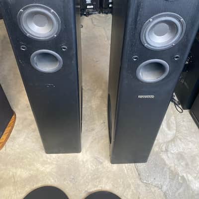 Vintage kenwood floor speakers pair Kvs 407 1994 - Black image 2