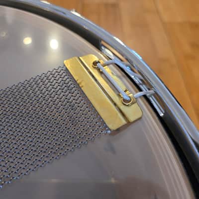 Snares - C&C Drum Co. 7x14 12th & Vine Maple/Poplar "LA Camco" Snare Drum (Antique White/Gold Duco) image 8