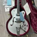 Gretsch G6118T-140 140th Anniversary Double Platinum 2023 - Present - Two-Tone Pure Platinum / Stone Platinum