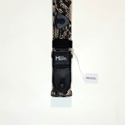 Snake Outdoor Cotton Canvas guitar strap w/ matching guitar pick holder handmade by MattS Design & Effect image 3