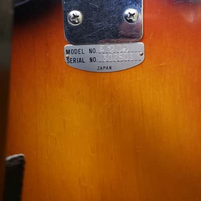 Teisco Del Ray E-200 Tulip 1960's Sunburst w/case image 5